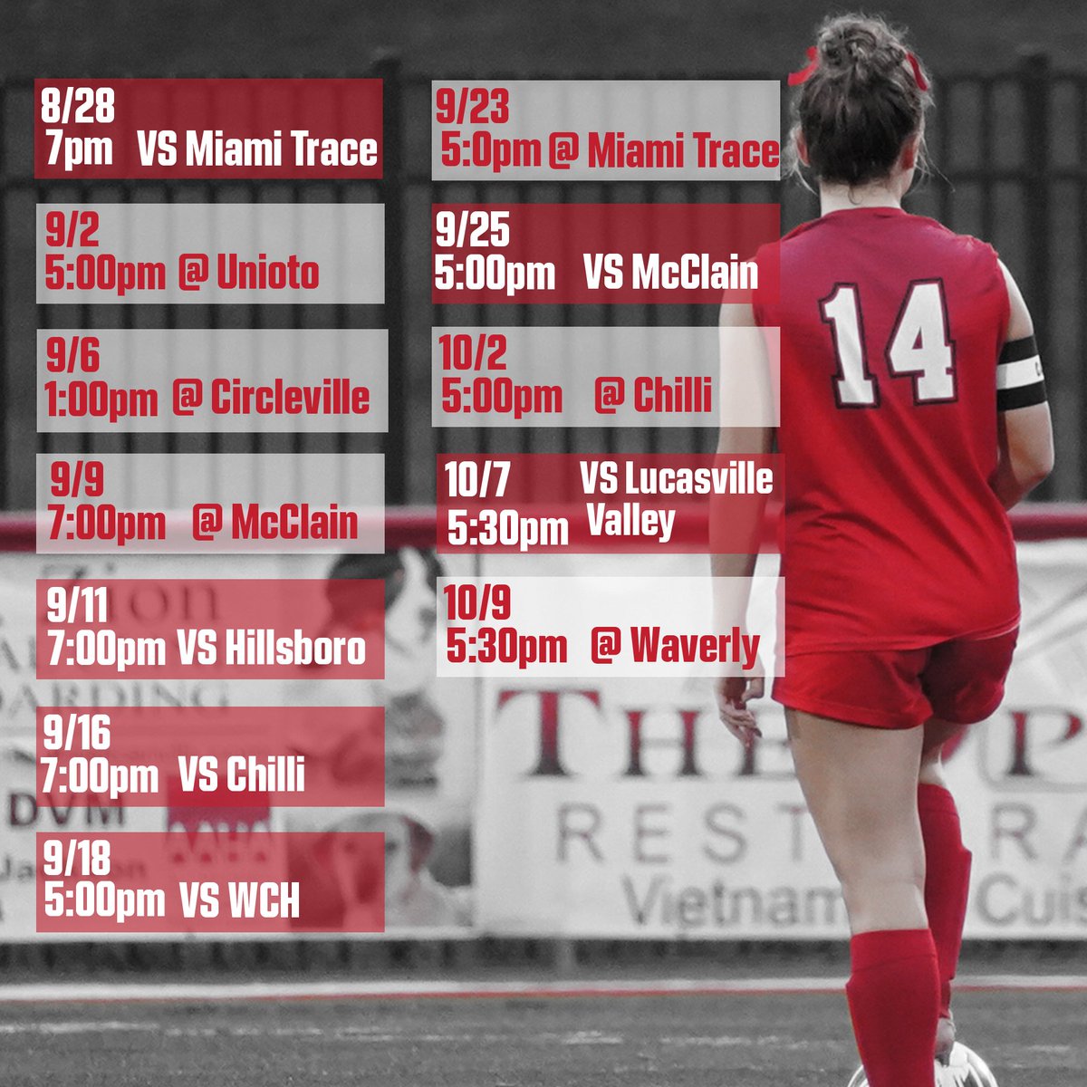 2025 Ironladies Soccer Schedule.