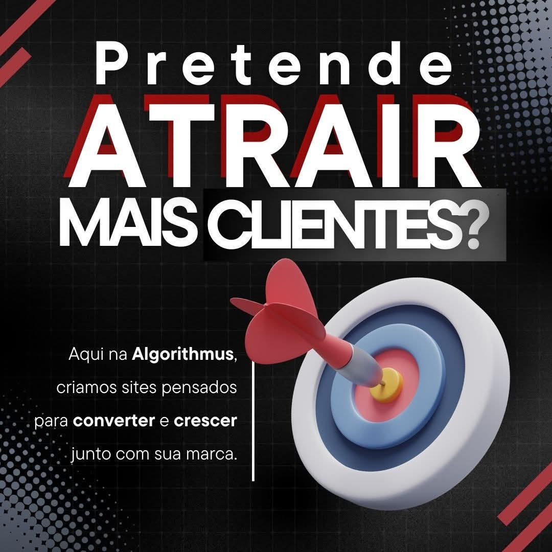 algorithmus_br's tweet image. Quer vender mais e atrair mais clientes?
Então pense: seu site está ajudando ou atrapalhando seu negócio?
Um site bem feito transmite confiança e profissionalismo.
Na Algorithmus, criamos sites que convertem e crescem com sua marca.
Fale com nós e transforme sua presença digital!