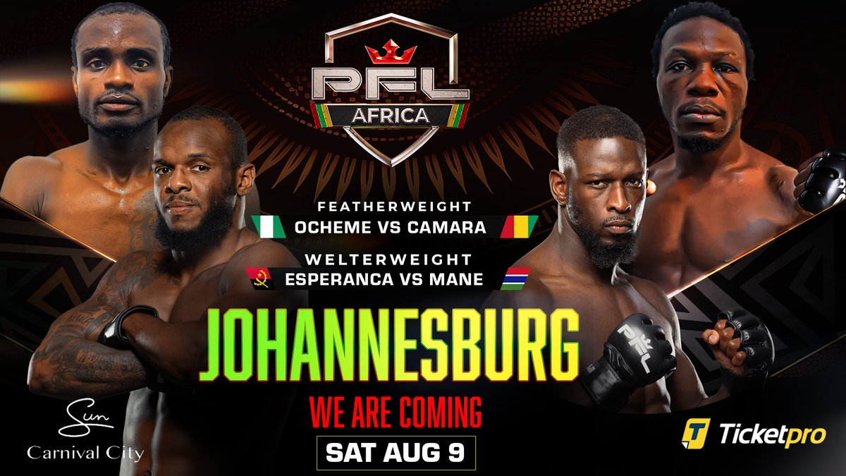 Shido, Wilker e Créu em destaque no PFL Africa em Joanesburgo prodesporto.com/shido-wilker-e…