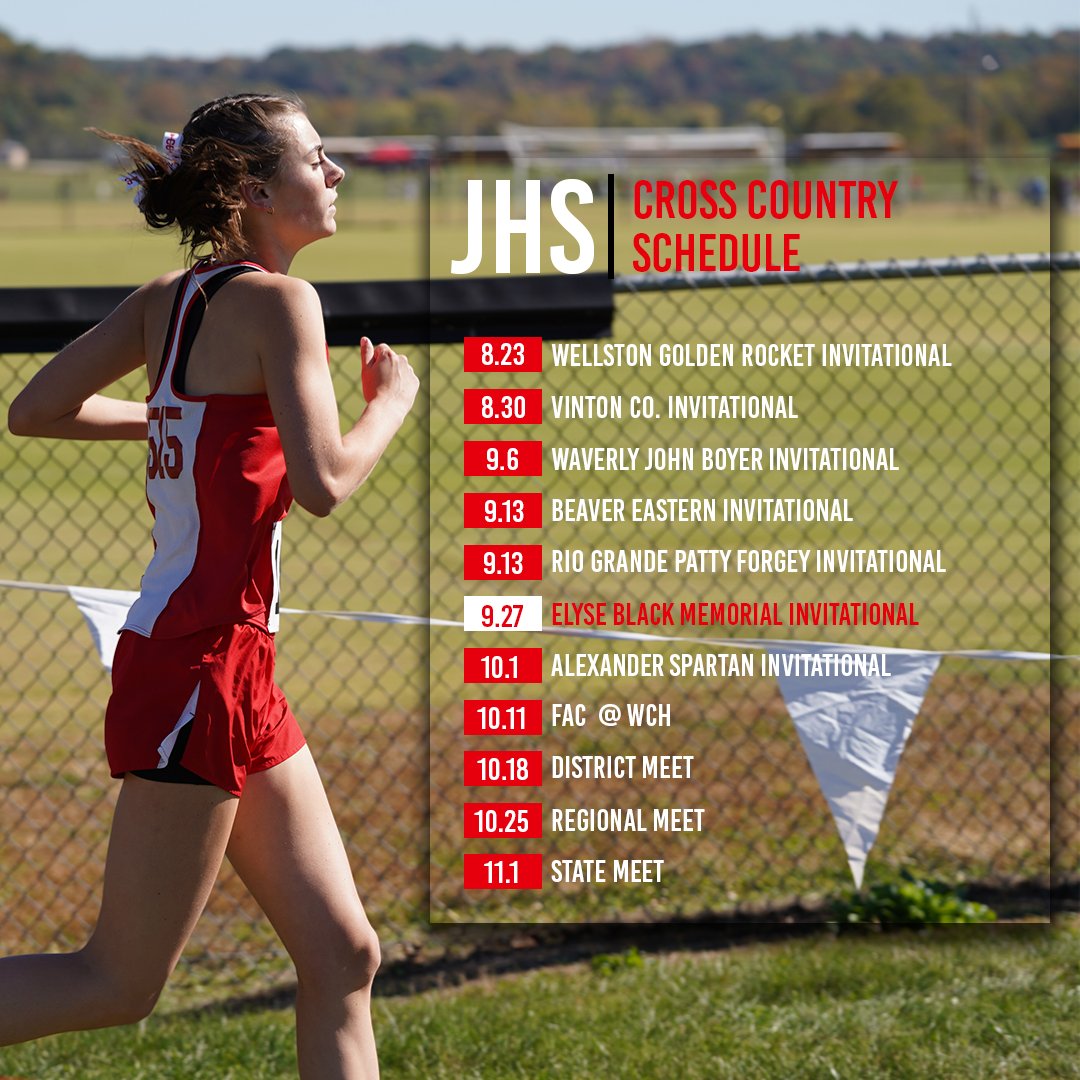2025 JHS Cross Country Schedule