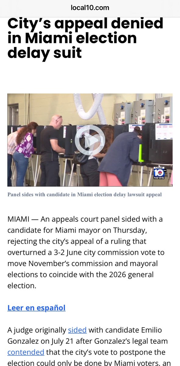 Emilio T. González, Ph.D. (@emiliotgonzalez) on Twitter photo A resounding victory for <a href="/CityofMiami/">City of Miami</a> voters.
My heartfelt thanks to our residents who saw the power grab & encouraged me to fight for our rights.
Special thanks to my team <a href="/LawsonFirm/">Lawson Huck Gonzalez, PLLC</a>. Their dedication, experience, knowledge & counsel prevailed.
Let’s vote!
#EmilioForMiami A resounding victory for <a href="/CityofMiami/">City of Miami</a> voters.
My heartfelt thanks to our residents who saw the power grab & encouraged me to fight for our rights.
Special thanks to my team <a href="/LawsonFirm/">Lawson Huck Gonzalez, PLLC</a>. Their dedication, experience, knowledge & counsel prevailed.
Let’s vote!
#EmilioForMiami