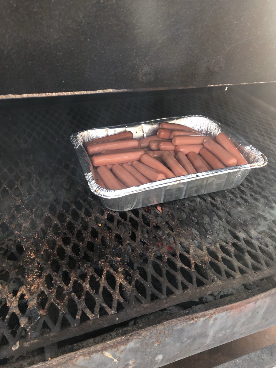 Steaks for the football players who didn’t miss a workout all summer and hot dogs for everyone else