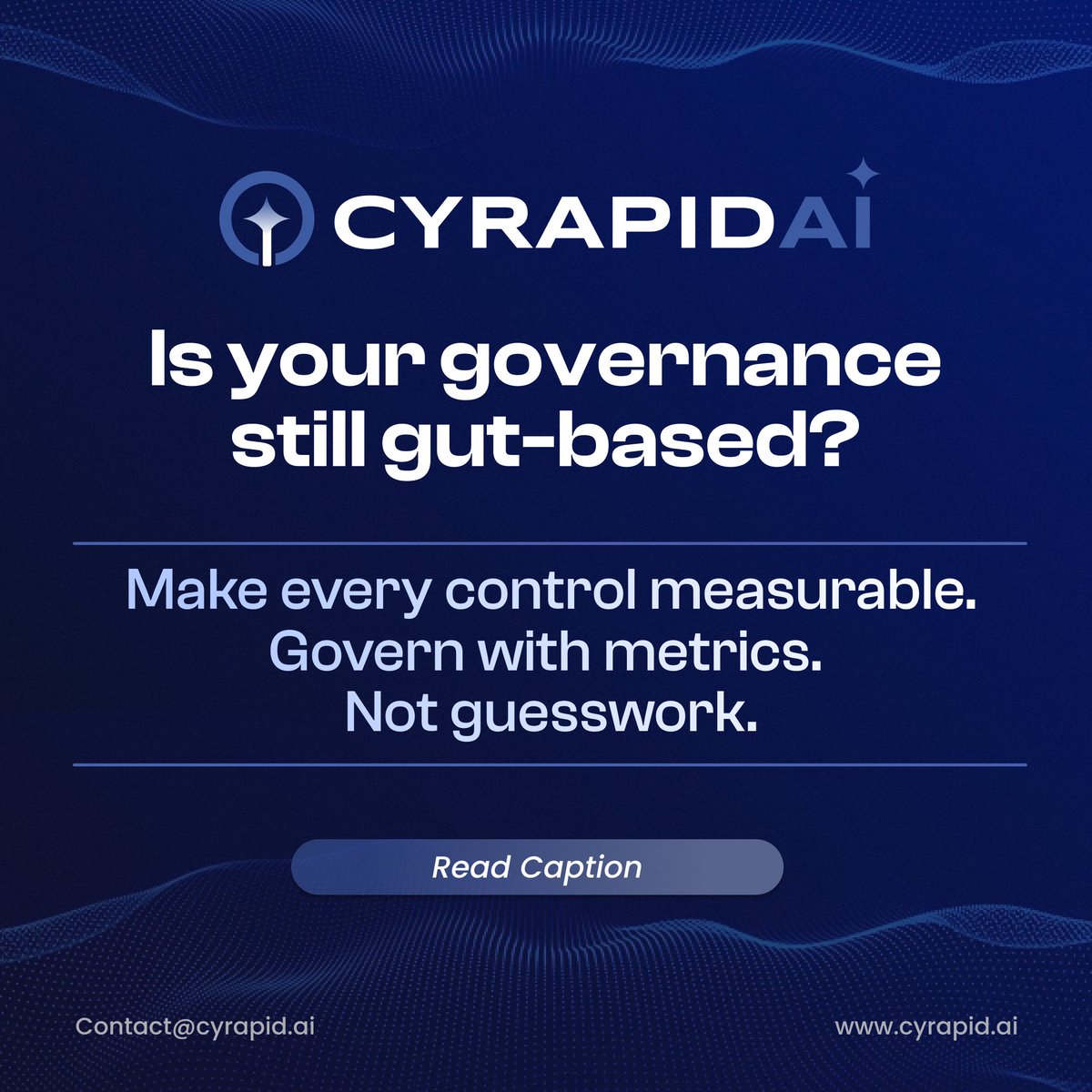 CYRAPID_GenAI's tweet image. Governance that thinks ahead.
With CYRAPID AI, oversight isn&apos;t reactive—it&apos;s real-time, metrics-driven, and embedded into every control.
From accountability to impact, every action is traceable.

#CyberGovernance #RiskMetrics #CISO #ContinuousMonitoring #AICompliance #CYRAPIDAI