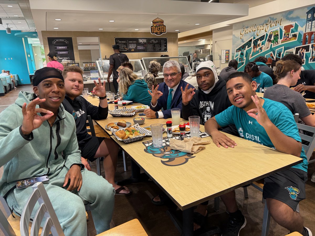 James J. Winebrake (@ccupres1954) on Twitter photo What a privilege to run into this incredible group of <a href="/CoastalFootball/">Coastal Football</a> student-athletes and staff during their first week of summer camp. Their energy and dedication are unmatched. Proud to support this team. Go Chants! What a privilege to run into this incredible group of <a href="/CoastalFootball/">Coastal Football</a> student-athletes and staff during their first week of summer camp. Their energy and dedication are unmatched. Proud to support this team. Go Chants!
