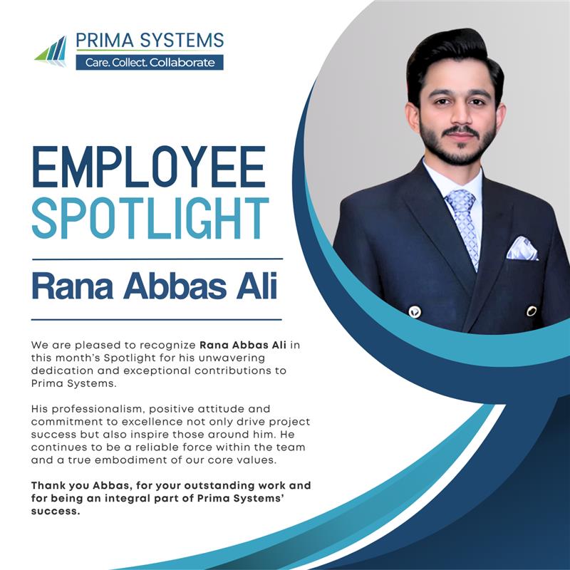 prima_systems's tweet image. 🌟 𝐒𝐡𝐢𝐧𝐢𝐧𝐠 𝐭𝐡𝐞 𝐒𝐩𝐨𝐭𝐥𝐢𝐠𝐡𝐭 🌟

𝗥𝗮𝗻𝗮 𝗔𝗯𝗯𝗮𝘀 𝗔𝗹𝗶 stands out not just for what he does, but for how he does it! With integrity, commitment and a solutions-first attitude. 

#EmployeeSpotlight #CoreValuesInAction #TeamworkMatters #LifeAtPrimaSystems