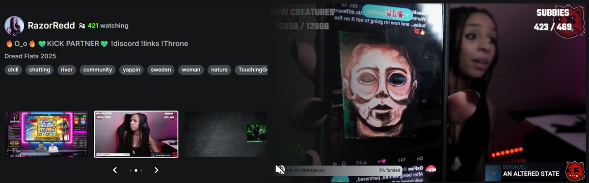 RazorRedd➡️DH Dallas🤟🏽 (@razorrazorredd) on Twitter photo 💚🔥 NOT ME OPENING MY PHONE TO THIS PAINTING BY <a href="/SlashleyTv/">Slashley🖤👻</a> AND IT SCARING THE SHIT OUT OF ME ON FRONT PAGE XD🔥💚
W Kick thanks for the love 🔥💚👊🏽
#kick #kickcommunity #pickkick 💚🔥 NOT ME OPENING MY PHONE TO THIS PAINTING BY <a href="/SlashleyTv/">Slashley🖤👻</a> AND IT SCARING THE SHIT OUT OF ME ON FRONT PAGE XD🔥💚
W Kick thanks for the love 🔥💚👊🏽
#kick #kickcommunity #pickkick