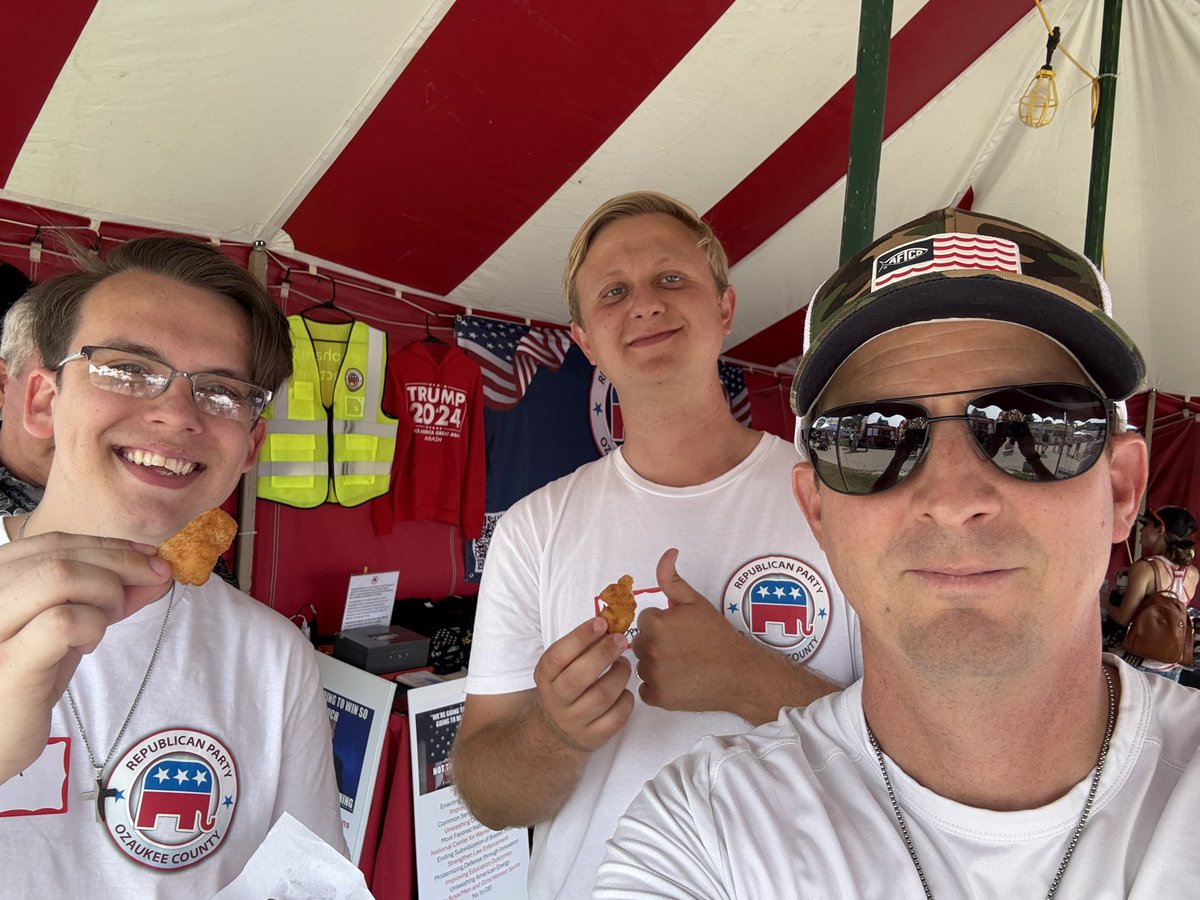 Rocking it at the Ozaukee County Fair with <a href="/lukeinozaukee/">Luke S.</a> and <a href="/SamKrieg2000/">SamK</a>! 🚀 Registering voters and boosting county memberships like champs. 

Incredibly impressed with Sam and Luke—they're building an unstoppable force in WI! 💪

<a href="/TPAction_/">Turning Point Action</a> <a href="/dixonswolfe/">Dixon Wolfe</a> <a href="/bgalsWI/">Brett Galaszewski</a>