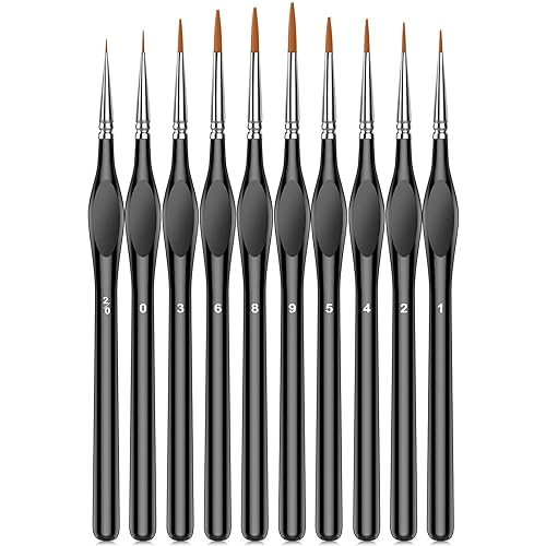 I just received 10Pcs Micro Paint Brushes Set with Triangular Handles - For Acrylic, Watercolor, Crafts, Models - 1 - Black from Anonymous via Throne. Thank you! throne.com/wikiwolff #Wishlist #Throne