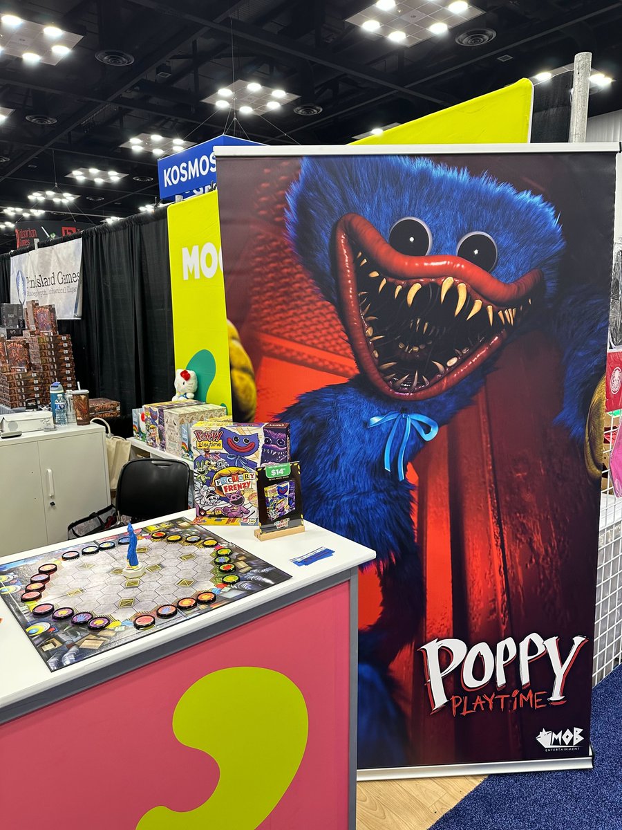 mobgamesstudios's tweet image. Poppy Playtime Factory Frenzy is available to play and buy. Visit booth 470 at GenCon!