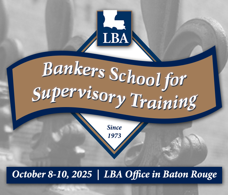 Elevate leadership skills and learn how to empower your team at LBA’s Bankers School for Supervisory Training—a 3-day program designed to build essential managerial skills for frontline supervisors -&gt; ow.ly/4i7V50WtFka