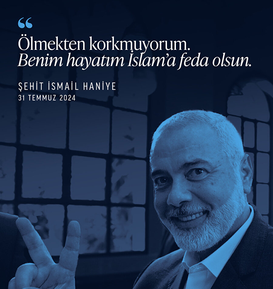 Hamas Siyasi Büro Başkanı ve eski Filistin Başbakanı İsmail Heniyye'yi, İran'ın başkenti Tahran'da 31 Temmuz 2024'te şafak vakti cani siyonistler ve hain eller tarafından uğradığı suikastla şehit oluşunun sene-i devriyesinde rahmetle yâd ediyoruz.

#Şehit #İsmailHeniyye #İMHAD