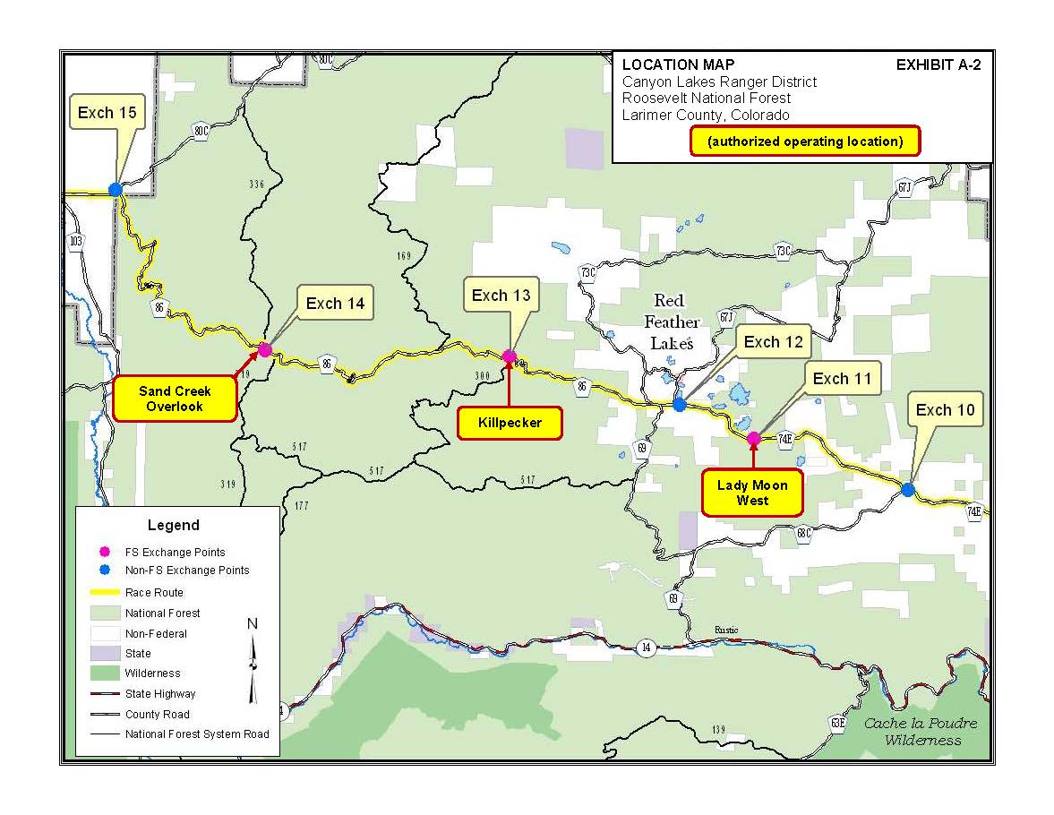 The Wild West Relay is taking place Friday, Aug. 1 along portions of Larimer County Roads 74E (Red Feather Lakes Road) and 86 (Deadman Road) as well as at nearby Forest Service trailheads. Please use caution and give plenty of space when passing runners.