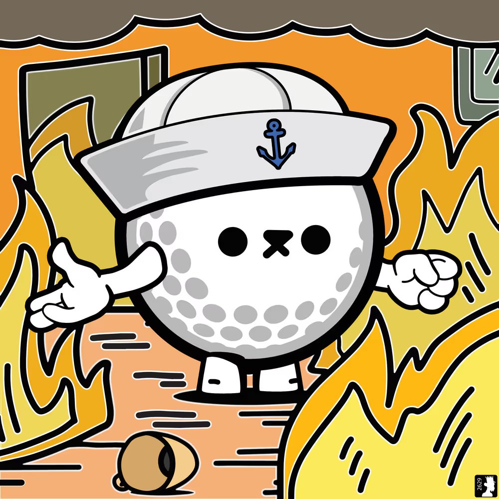 <a href="/fried_egg_golf/">Fried Egg Golf</a> Piggybacking off this post to get more eyes on the Mulls. As an Artist who loves golf, I teamed up with my kid to create the character “Mulligan” Our goal is to share the <a href="/MullsOnApe/">MullsOnApe (MullsOnChain)</a> art, setting some aside for giveaways. Want one? Comment or DM me. Everyone Deserves a Mulligan.