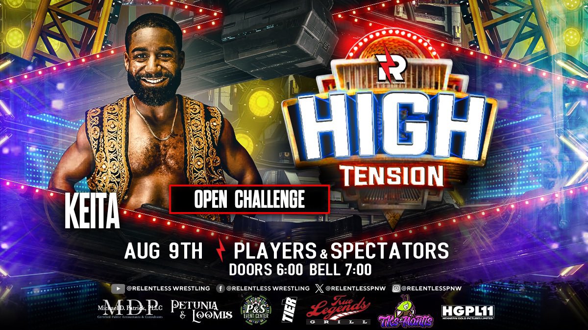KEITA RETURNS TO SPOKANE!!

The most decorated champion in Relentless history has his sights set on proving he’s still the ACE of Relentless. He’s issued an open challenge to show he’s the top dog of the Northwest!