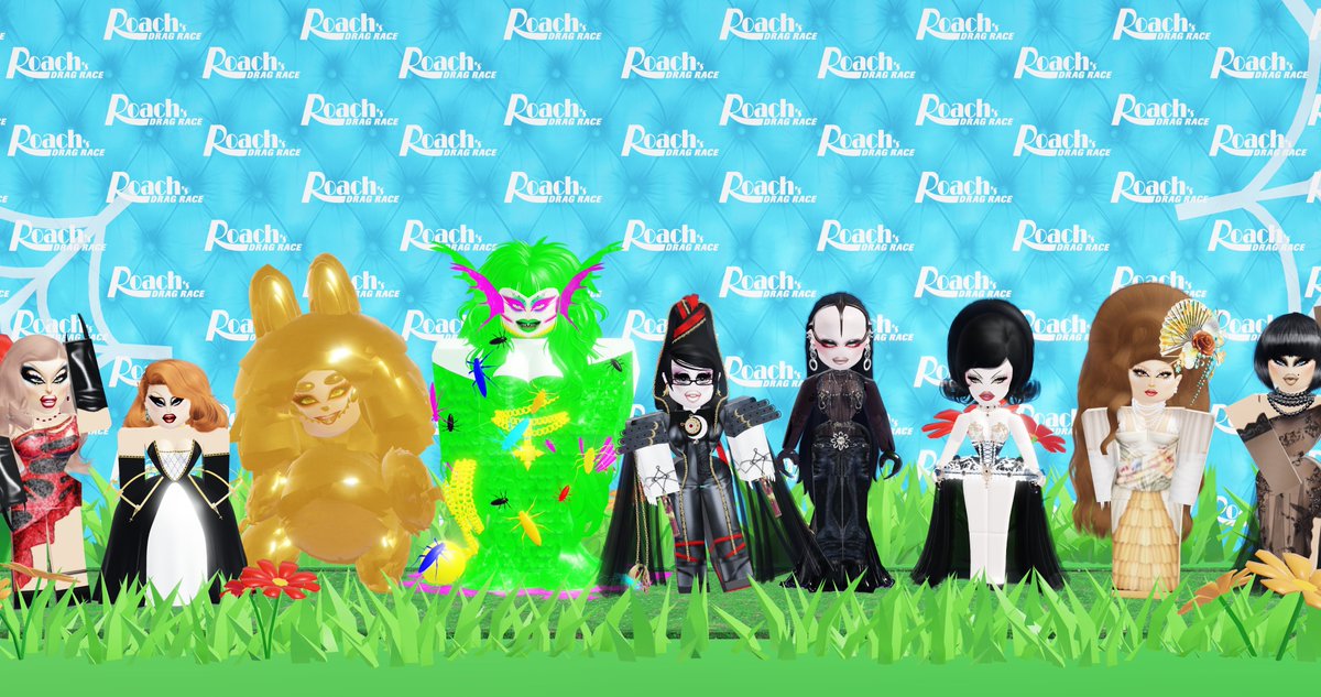 The cast of Roach's Drag Race Season 1! (minus <a href="/NataliaDollRBX/">𝐍𝐚𝐭𝐚𝐥𝐢𝐚</a>)

#RoachsDragRace