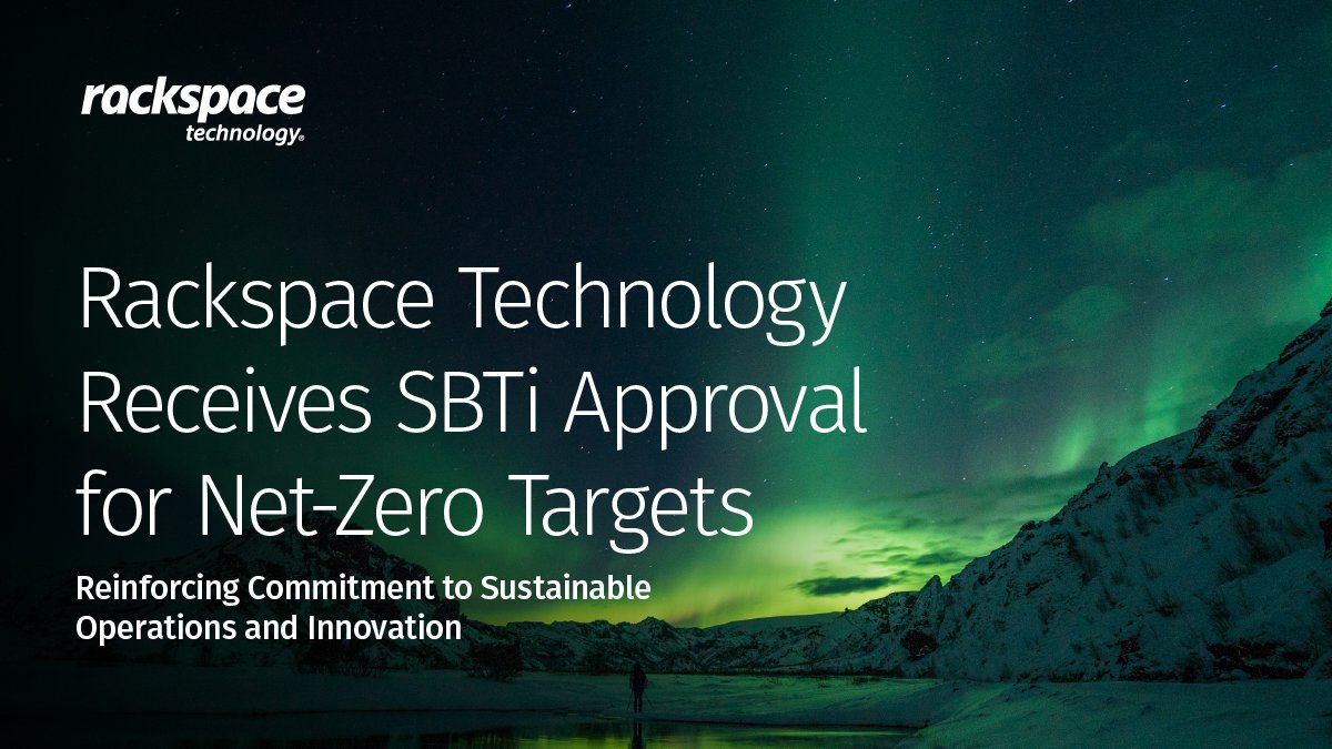 Rackspace Technology (@rackspace) on Twitter photo “<a href="/sciencetargets/">Science Based Targets initiative</a>’s validation of our net-zero targets is a significant milestone in the Rackspace decarbonization journey,” said Srini Koushik, President of AI, Technology and Sustainability. Learn more in our latest release: bit.ly/45u5tai. “<a href="/sciencetargets/">Science Based Targets initiative</a>’s validation of our net-zero targets is a significant milestone in the Rackspace decarbonization journey,” said Srini Koushik, President of AI, Technology and Sustainability. Learn more in our latest release: bit.ly/45u5tai.