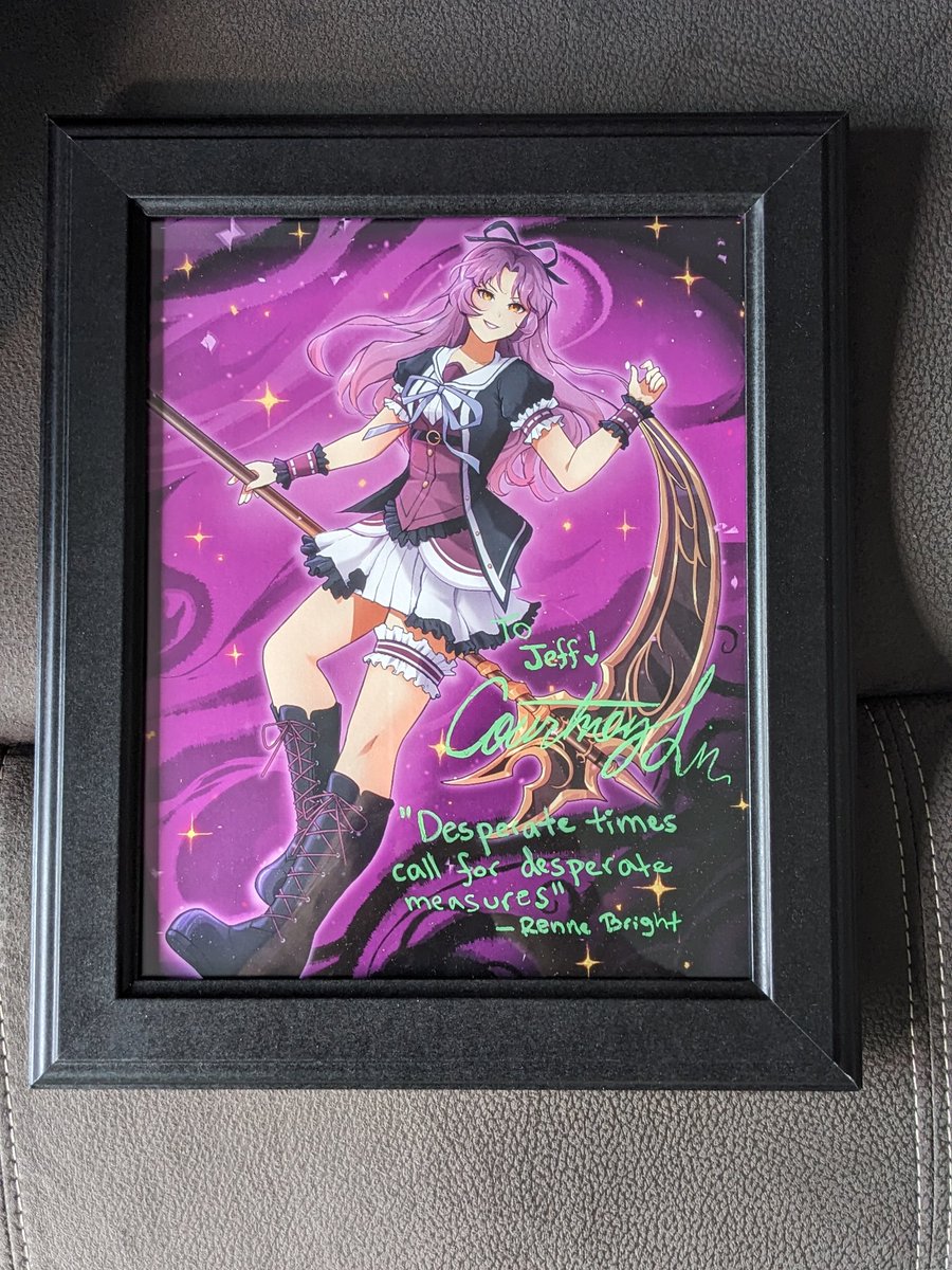 Our Trailstember charity event is about a month away and I'm looking forward to it! More announcements to come on that soon!

Also, I recently received this in the mail thanks to streamily and <a href="/thecourtneylin/">Courtney Lin 🦇🖤 DRACULAURA MONSTER HIGH</a> to add to the wall behind my stream set up.