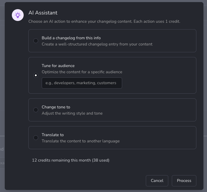 We now have AI changelogs! Info here - changecrab.changecrab.com