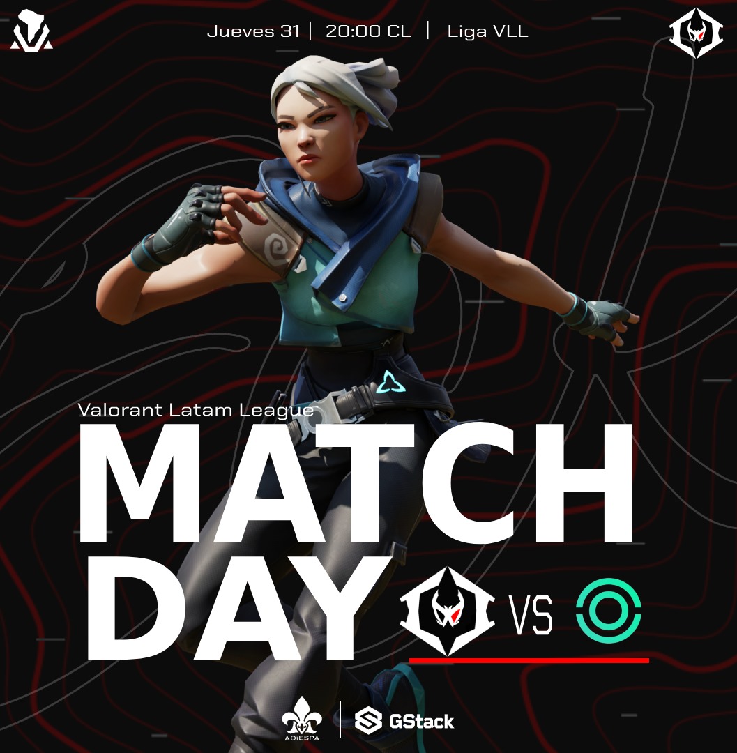 🔥 A SEGUIR CON LA RACHA 🔥
Hoy disputamos el primer partido de los dos que jugamos esta semana en la <a href="/ValoLatamLeague/">Valorant Latam League</a>.

💥 Estamos enchufados, con la mira fina y el objetivo claro: seguir en la cima.

🕗 20:00 hrs 🇨🇱
🆚 <a href="/oniriagaming/">Oniria Gaming</a>
📺 En vivo por 👉 twitch.tv/valorantlataml…