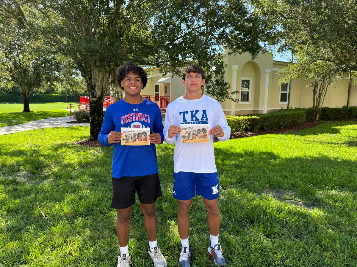 ESPN Top 63 (@espntop63) on Twitter photo Another year and more Top 63 representation from <a href="/TKALionsFB/">TKA Lions Football</a>.
<a href="/HudsonChamp_90/">Hudson Champion</a> and <a href="/TycePorcher/">Tyce Porcher</a> will be joining us on August 9th.
<a href="/CoachBurack22/">Dan Burack</a> Another year and more Top 63 representation from <a href="/TKALionsFB/">TKA Lions Football</a>.
<a href="/HudsonChamp_90/">Hudson Champion</a> and <a href="/TycePorcher/">Tyce Porcher</a> will be joining us on August 9th.
<a href="/CoachBurack22/">Dan Burack</a>