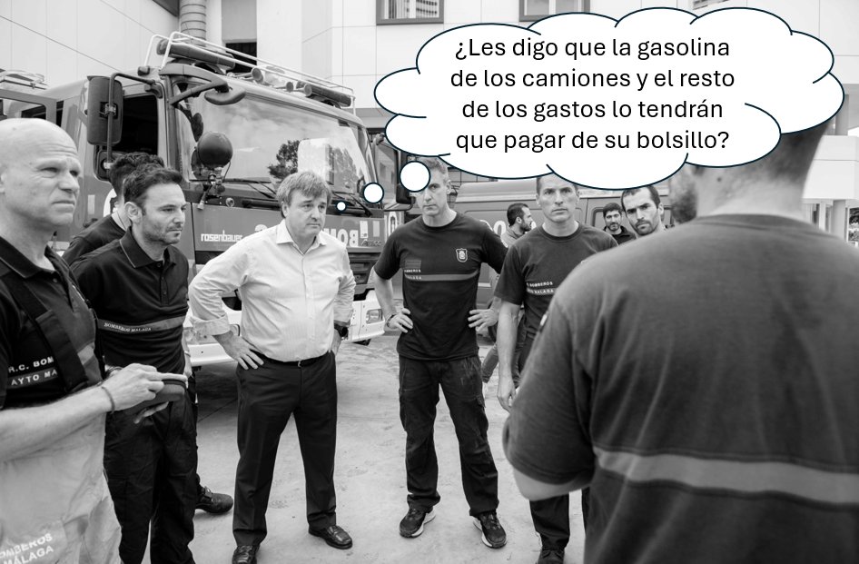 🆘 Encierro Bombero Mlg 🚒 (@encierrobombmlg) on Twitter photo 9 meses ha tardado <a href="/ppaytomalaga/">PPaytoMalaga</a> en abonar la manutención de los bomberos que acudieron voluntariamente a Valencia por la DANA.
A ver lo que tardan en pagar la gasolina de los camiones y el alojamiento.
Con lo rápido que fueron para hacerse la foto en la salida y en el regreso 9 meses ha tardado <a href="/ppaytomalaga/">PPaytoMalaga</a> en abonar la manutención de los bomberos que acudieron voluntariamente a Valencia por la DANA.
A ver lo que tardan en pagar la gasolina de los camiones y el alojamiento.
Con lo rápido que fueron para hacerse la foto en la salida y en el regreso