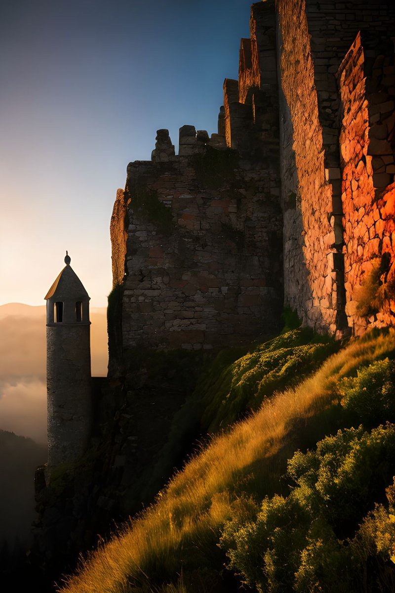 aearthic's tweet image. Weathered walls still whisper resilience 🏰🌅

#HistoricStrength #FortressSoul #TimeTested #GoldenRuins #EveningEchoes