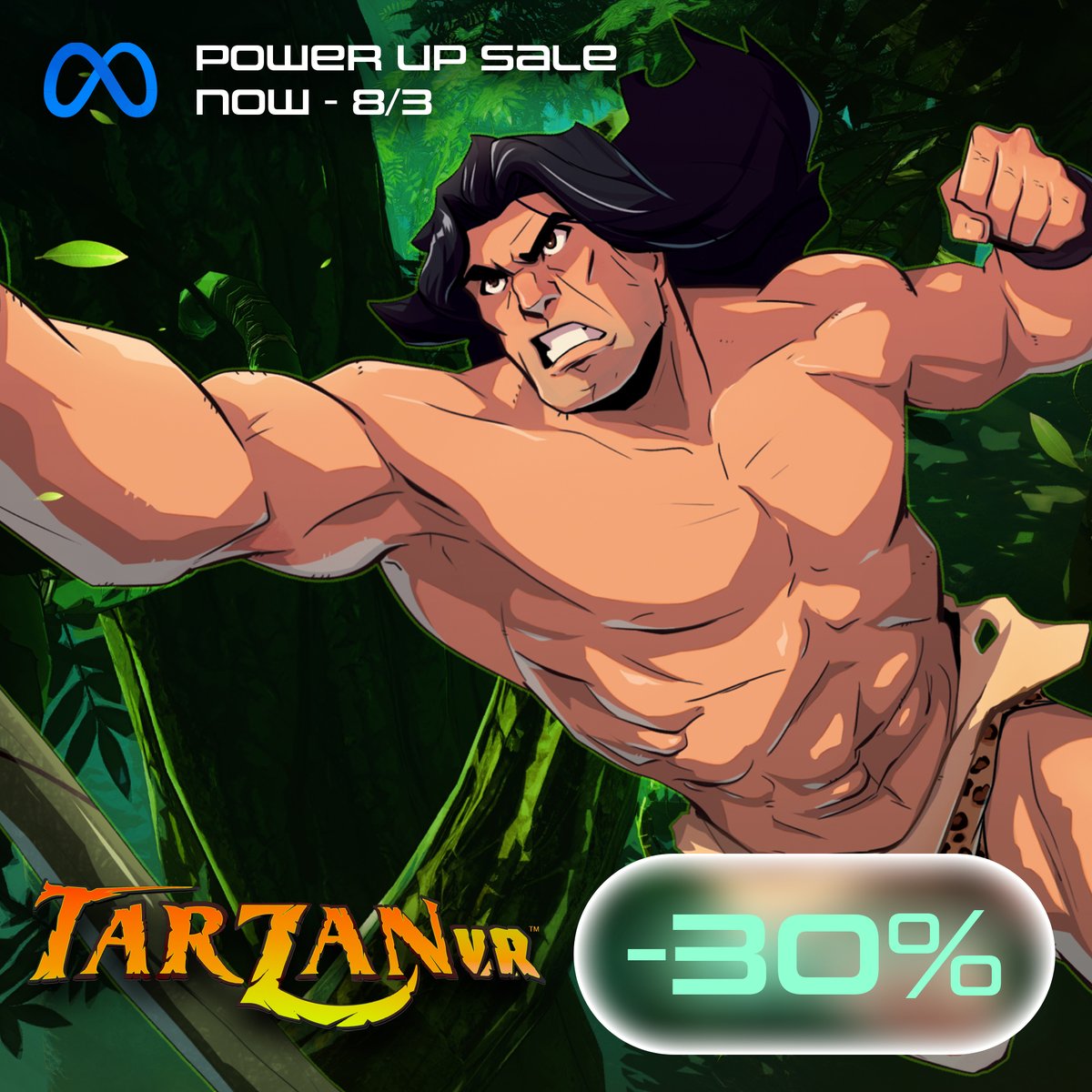 🤑 Power up with 30% off of Meta Quest titles from now through August 3rd, including The Exorcist: Legion VR, The Twilight Zone VR, and Tarzan VR!

Learn more here: meta.com/experiences/se…

#vr #virtualreality #vrsale #vrgames #metaquest #quest3 #quest2 #vrgamedev #gaming
