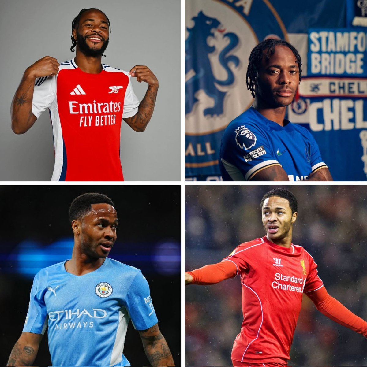 You are not a big club in England if Sterling hasn't played for your club.
Manchester united fans, hear me out and grab this opportunity.