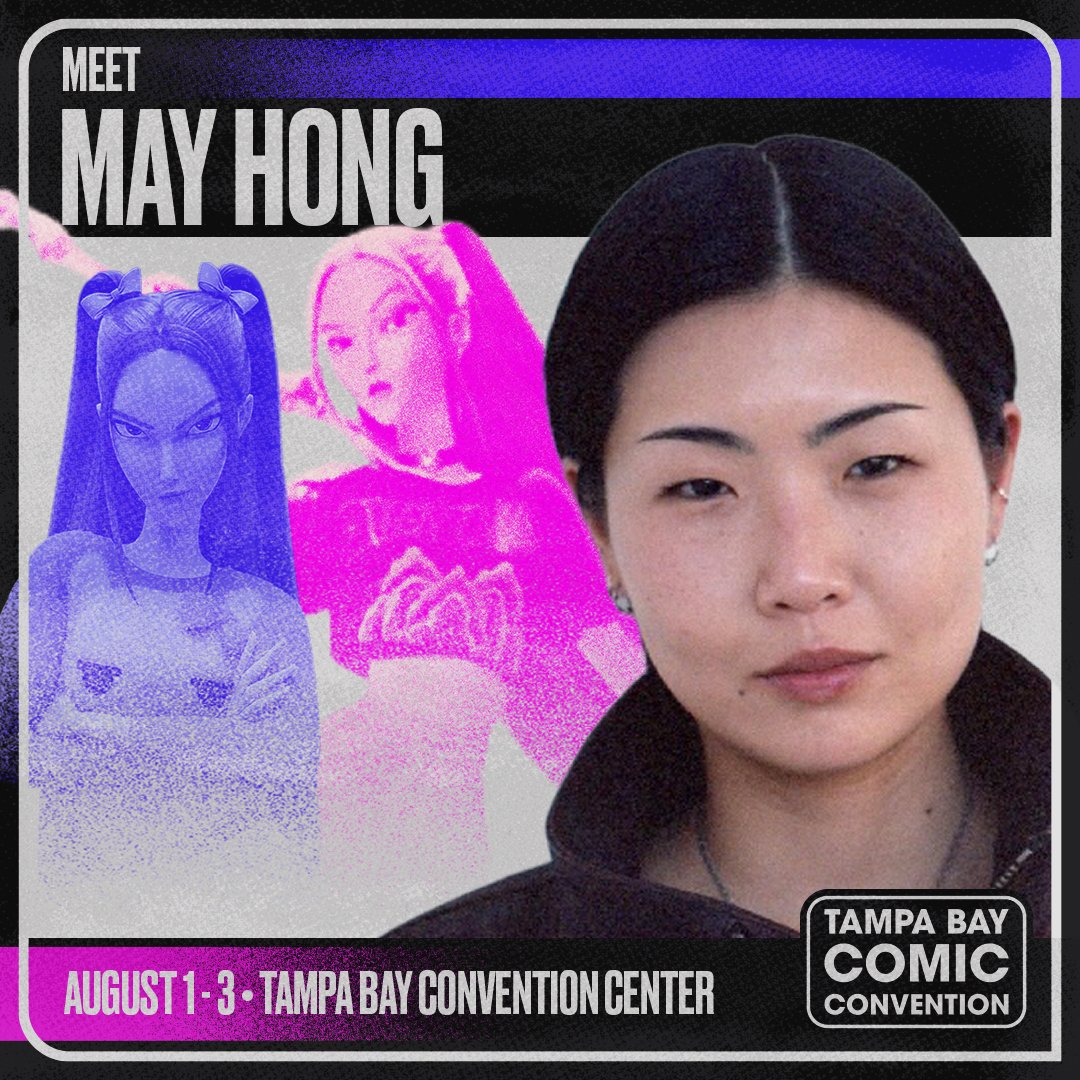 📣 Welcome May Hong to Tampa Bay Comic Convention THIS WEEKEND!!

📸 Photo ops available to purchase now: bit.ly/44UTOBc