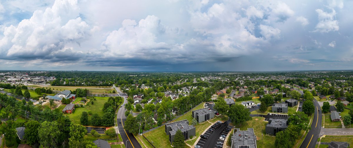 A nice afternoon thunderstorm this #Thursday as a cold front makes its way through the area. Photo by: #AirDroneOne.