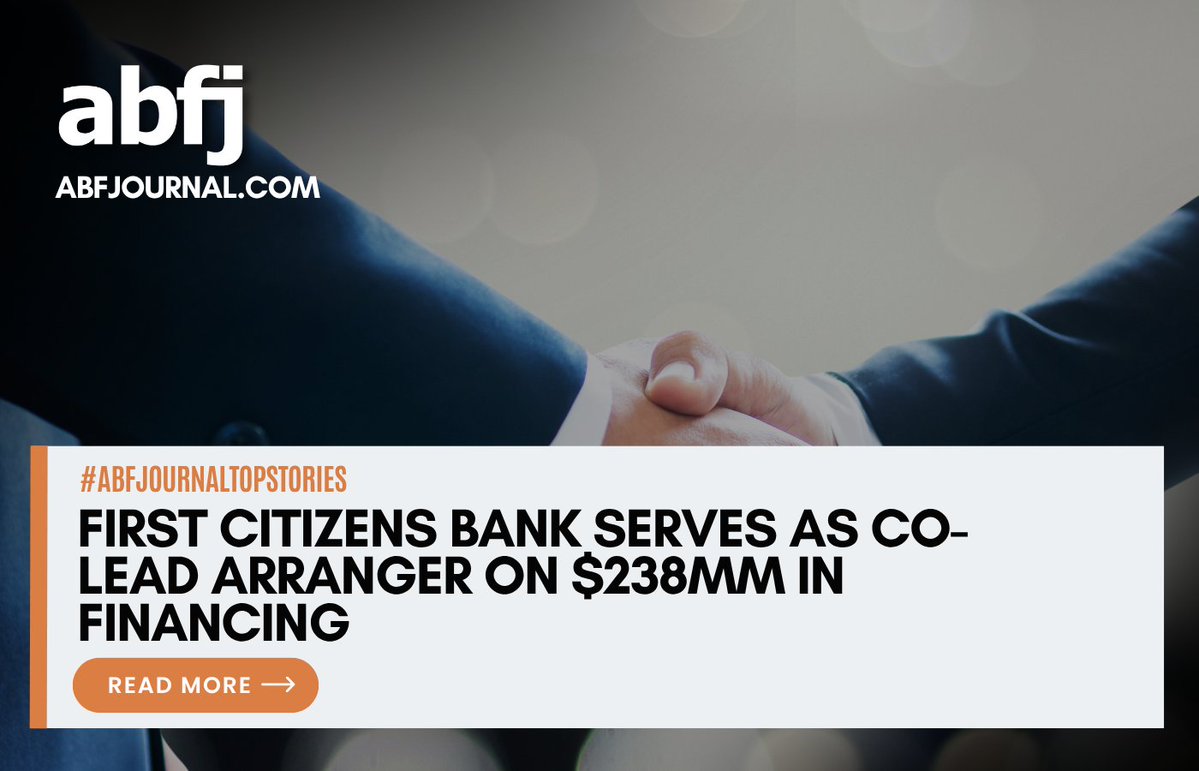 First Citizens Bank’s energy finance business acted as co-lead arranger and administrative agent on $238 million in financing on behalf of DSD Renewables for a large portfolio of distributed generation solar projects.

Read More: abfjournal.com/first-citizens…

#PrivateCredit#Renewables