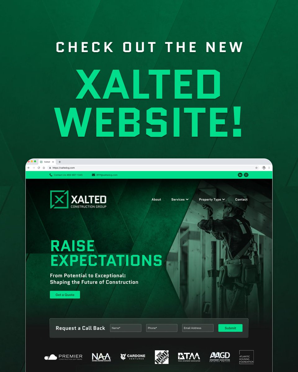 Xalted Construction Group just unveiled their new digital presence! Specializing in multifamily renovations, waterproofing, and full-scale exterior rehab, their site reflects a mission to transform real estate into elevated community assets. Explore how they’re raising