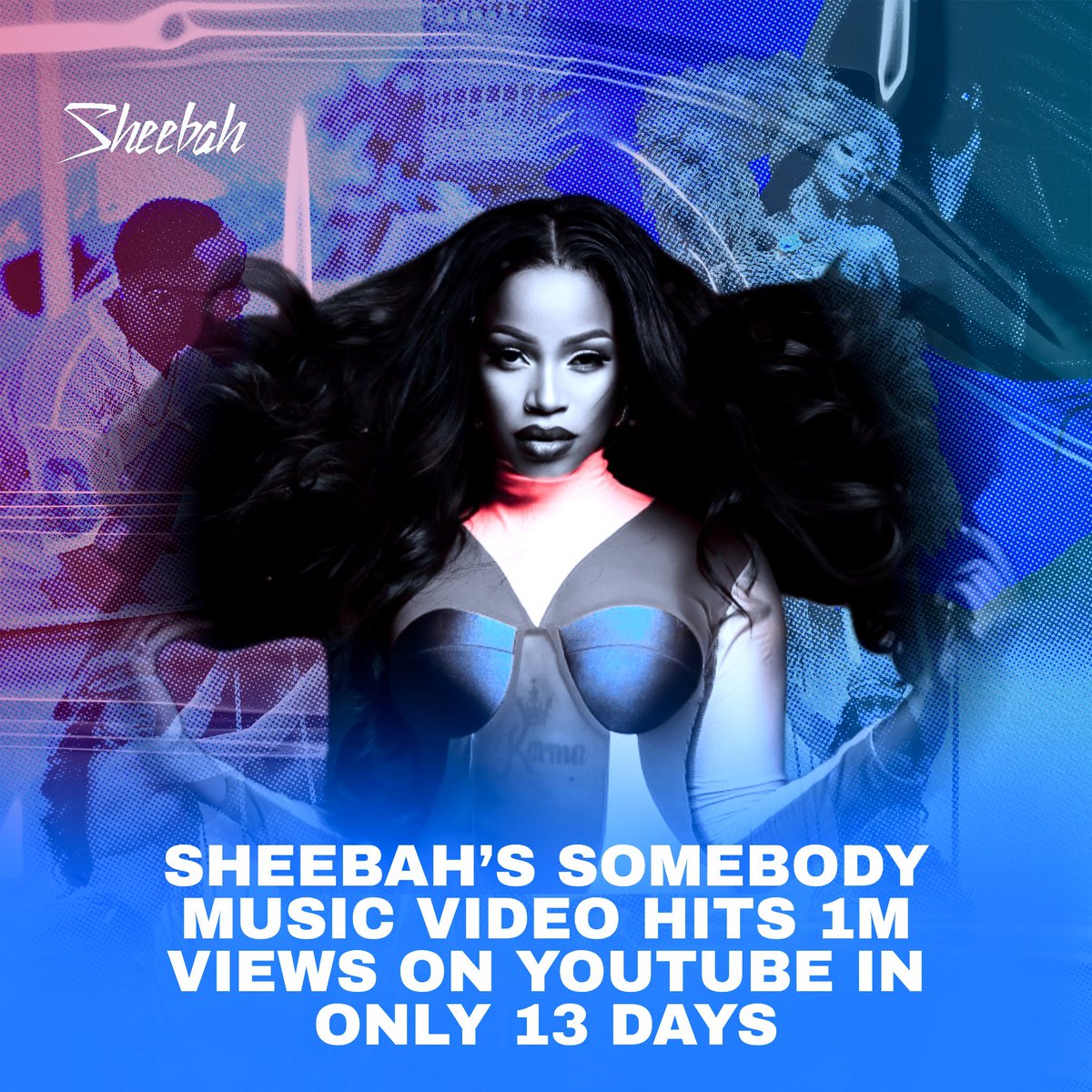 🔔| In Just 13 days, Somebody by Queen Sheebah (<a href="/Ksheebah1/">Sheebah</a>) makes 1 MILLION VIEWS on YouTube and 1 MILLION STREAMS on YouTube Music

Keep streaming on all platforms