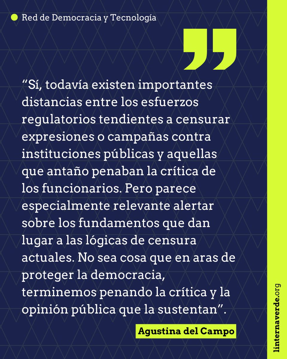 linterna's tweet photo. #REDT - @AgustinaDelCamp, abogada y directora del @CELEUP, explora cómo el mantenimiento del delito del desacato en América Latina vulnera el ejercicio pleno de la libertad de expresión.

🔗 Conozca más en su columna:
https://t.co/PBkx6Hh07B https://t.co/ja3OrBsB1R