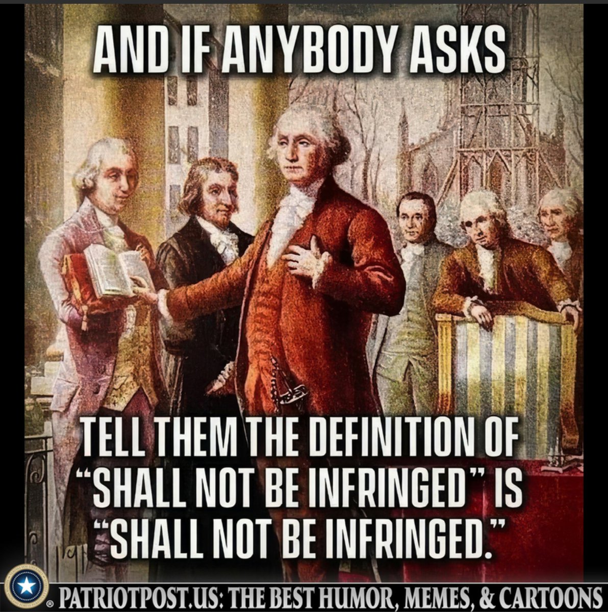 The Second Amendment to the U.S. Constitution states: "A well regulated Militia, being necessary to the security of a free State, the right of the people to keep and bear Arms, shall not be infringed." 
"SHALL NOT BE INFRINGED!" "Infringe on" means to violate, encroach, or