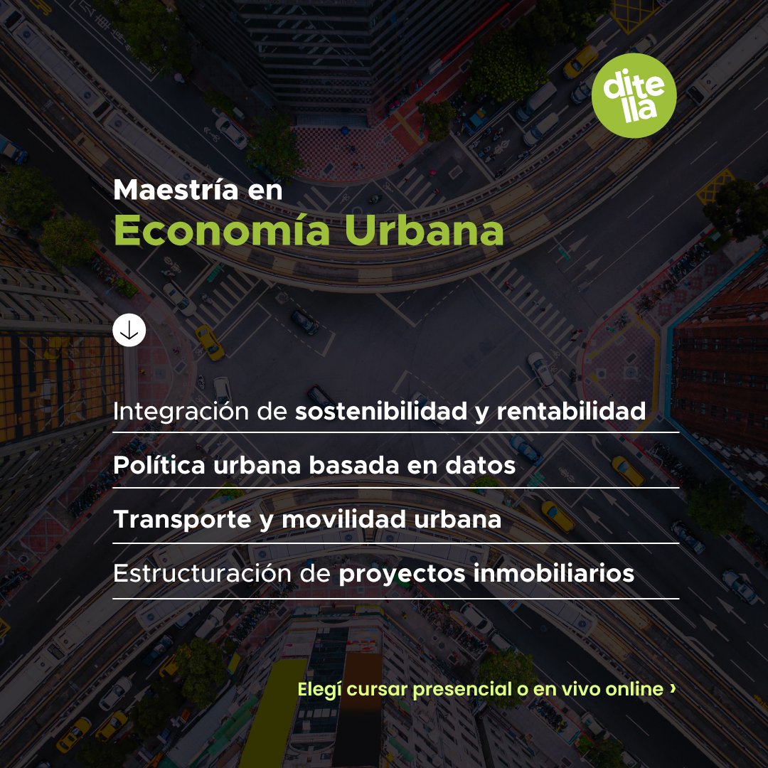 Universidad Torcuato Di Tella (@utditella) on Twitter photo #EconomíaUrbanaDiTella Una propuesta única en Argentina y en América Latina que responde a las demandas actuales de las ciudades que requieren acciones y propuestas específicas e innovadoras. Directora: <a href="/cgoytia_cg/">Cynthia Goytia</a>. Inicio: septiembre. Reunión informativa online: jueves 7/8, #EconomíaUrbanaDiTella Una propuesta única en Argentina y en América Latina que responde a las demandas actuales de las ciudades que requieren acciones y propuestas específicas e innovadoras. Directora: <a href="/cgoytia_cg/">Cynthia Goytia</a>. Inicio: septiembre. Reunión informativa online: jueves 7/8,