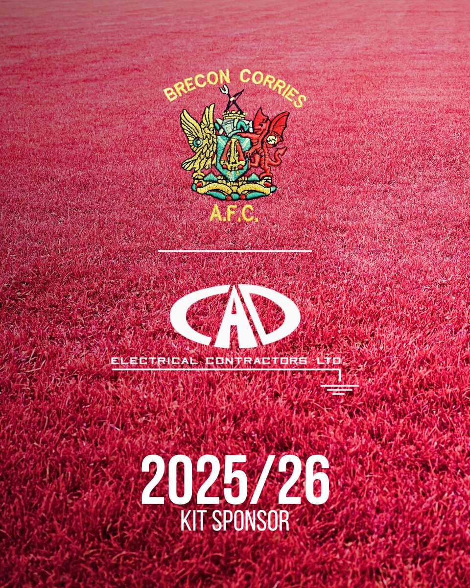 Welcome, 𝐂𝐀𝐃 𝐄𝐥𝐞𝐜𝐭𝐫𝐢𝐜𝐚𝐥 🤝 

We’re pleased to announce CAD Electrical as our 2025/26 match-day tracksuit sponsor.

We’re very grateful to Chris and the team, who have also sponsored a pitch-side banner for the season 👏 

Check them out 👉 cadelectricalltd.co.uk