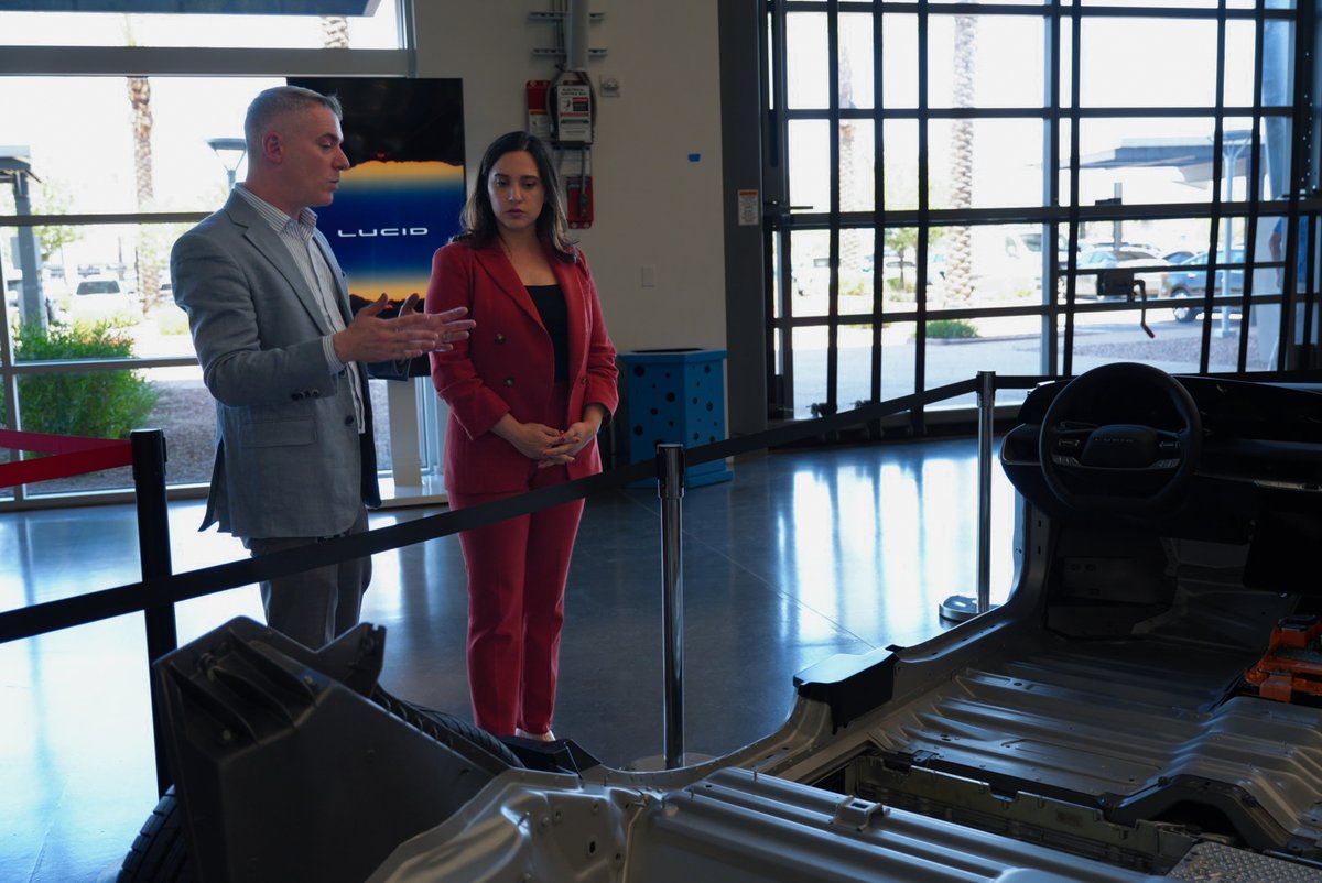 Congresswoman Yassamin Ansari (@repyassansari) on Twitter photo Great visit to <a href="/LucidMotors/">Lucid Motors</a> new facility in Phoenix, where the future of clean transportation is being built in the heart of my district.
Trump’s repeal of the EV tax credit threatens innovation and Arizona jobs. We should be investing in the future, not rolling it back. Great visit to <a href="/LucidMotors/">Lucid Motors</a> new facility in Phoenix, where the future of clean transportation is being built in the heart of my district.
Trump’s repeal of the EV tax credit threatens innovation and Arizona jobs. We should be investing in the future, not rolling it back.