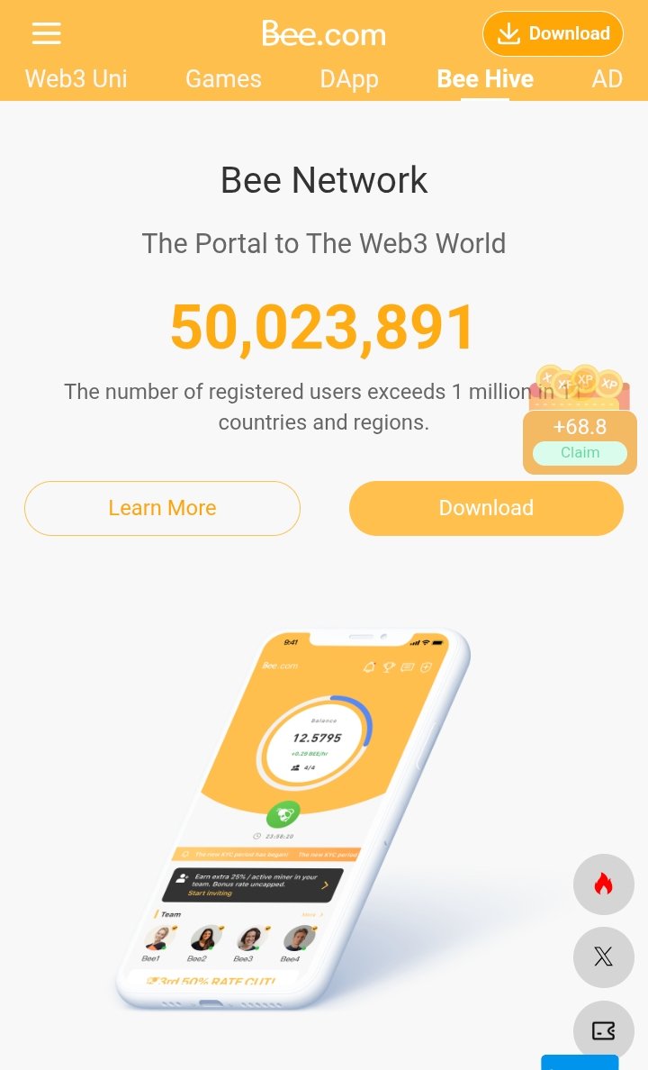 We are 50,000,000 Beelievers worldwide which is equivalent to the population of Spain, [Netherlands, Romania and Belgium combined]. Shout out to every true Beelievers out there.
Now, each Beeliever should have a new invite by sharing your invite code here👇