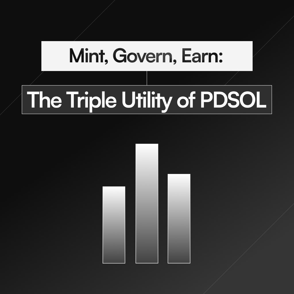 PdSol_Official's tweet photo. PDSOL gives you triple utility in one token, mint synthetic and real-world assets, govern the protocol through PD Assembly voting, and earn streaming yield from every transaction

Power, participation, and profit, all in your hands

#PDSOL #DeFi #Solana https://t.co/u9vEDnudWO