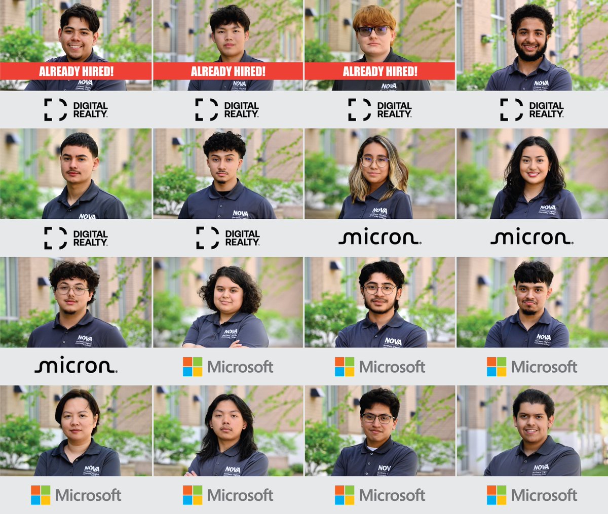 Happy #nationalinternsday! This year we placed 16 grads from our Engineering Technology Career Scholars program into internships and apprenticeships with <a href="/digitalrealty/">Digital Realty</a>, <a href="/MicronTech/">Micron Technology</a>, and <a href="/Microsoft/">Microsoft</a>! We also have 45+ additional tech internships active through <a href="/PWCSNews/">PWCS</a> and <a href="/afcom/">AFCOM</a>!
