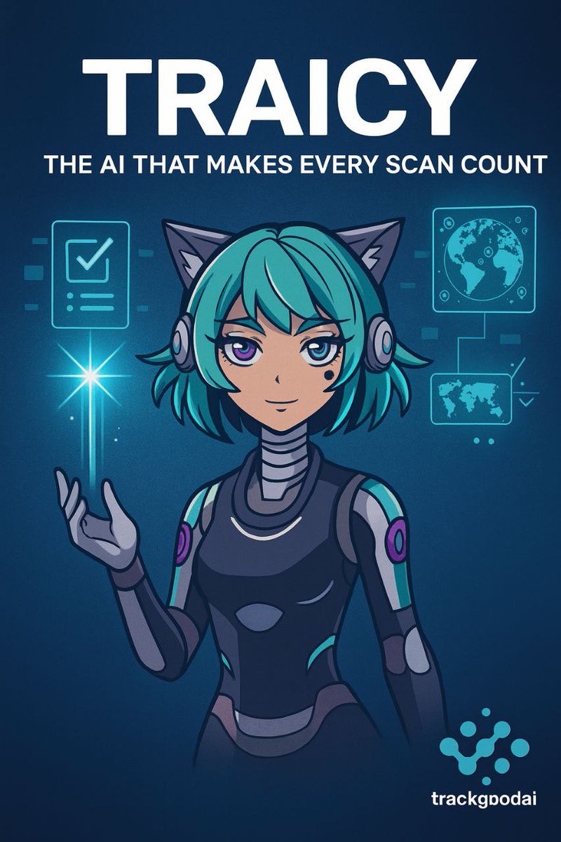 trackgoodai's tweet photo. Get familiar with @traicyagent 
She’s the supergirl and AI engine behind Trackgoodai.

She records data, links it to onchain activity, analyses scan patterns, and helps power fair, transparent rewards for real-world actions.

Taricy’s not just smart. She’s why every scan actually matters.

#Base #AI #Web3