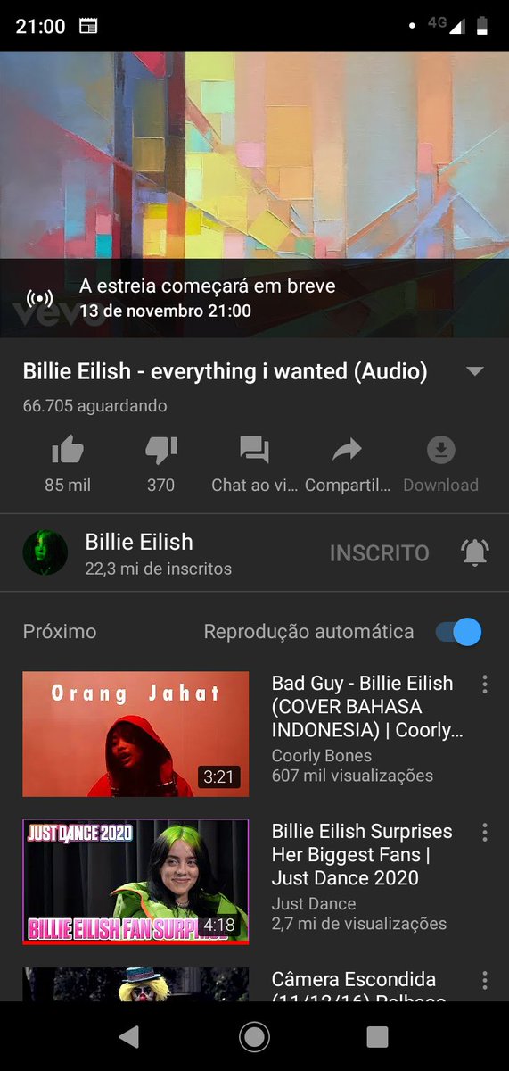 e esse print que eu achei da época que a billie lançou everything i wanted 💔