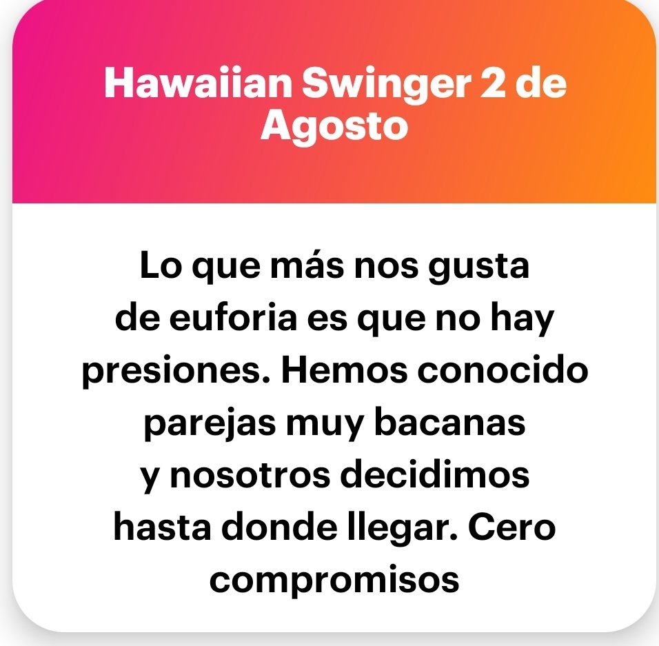 ngl.link/cartagenasw1

#AmbienteSwingerEnCartagena

#EventoSwingerCartagena

#FiestaSwingerCartagena

#CartagenaSwinger

#parejasswingercartagena

#ColombiaSwinger

Wa.me/573215624111