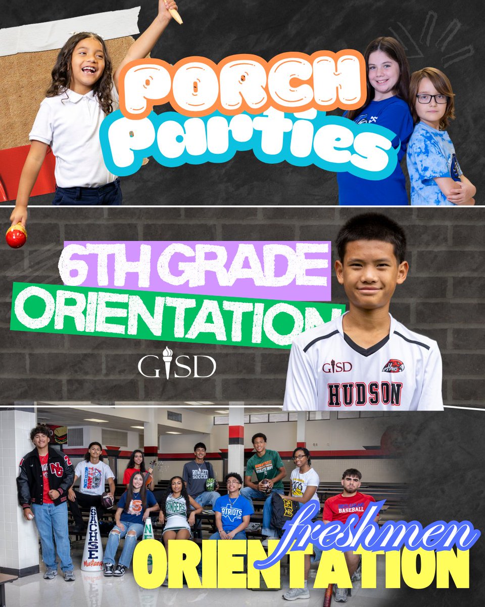 Garland ISD (@gisdnews) on Twitter photo “Does my school have an orientation or Meet the Teacher?” That’s one of the most common questions we hear from families during transitional years—and the answer is yes! 🙌 
Every campus hosts a welcome event before the first day of school. Whether it’s called Orientation, Porch “Does my school have an orientation or Meet the Teacher?” That’s one of the most common questions we hear from families during transitional years—and the answer is yes! 🙌 
Every campus hosts a welcome event before the first day of school. Whether it’s called Orientation, Porch