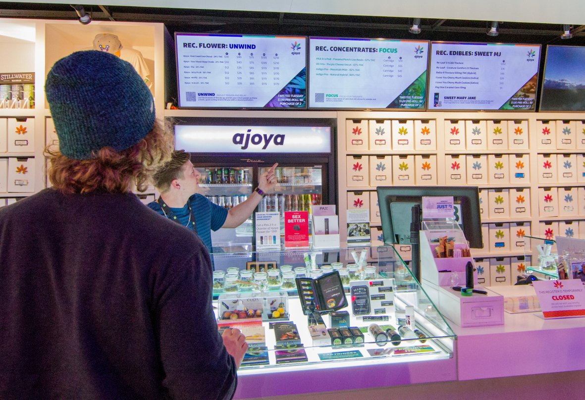 Are you continually updating menus &amp; managing promotions? Go with #GreenScreens for a "Set It &amp; Forget It" approach.👌Find out how at info@greenscreens.tv or call 720.340.3451 #dispensary #retailsolutions