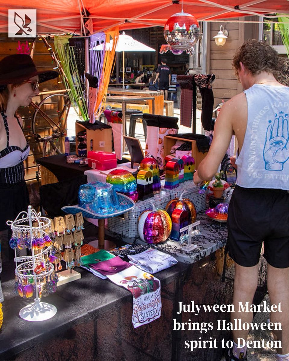 North Texas Daily (@ntdaily) on Twitter photo ARTS & LIFE: Julyween Market brings Halloween spirit to Denton
📝: <a href="/scarbi2/">Sophia Carbajal</a>
📸: Justin Ousley
Read more: buff.ly/yCW5Qcf ARTS & LIFE: Julyween Market brings Halloween spirit to Denton
📝: <a href="/scarbi2/">Sophia Carbajal</a>
📸: Justin Ousley
Read more: buff.ly/yCW5Qcf