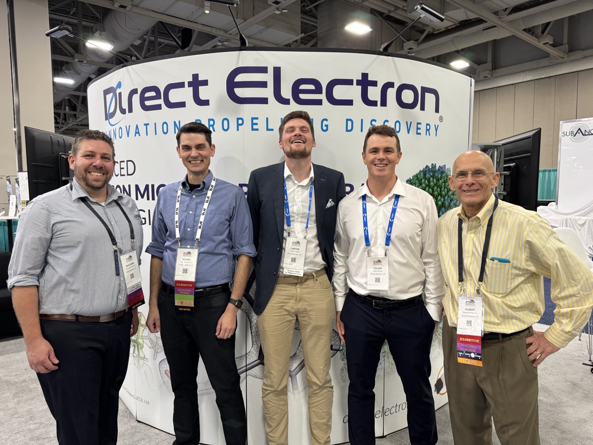 Direct Electron (@directelectron) on Twitter photo Thank you to everyone who visited Booth 2004 to meet with our Applications Scientists & Sales Team! There's still a few hours left, so stop by if you're in Salt Lake City for M&M 2025!
L to R: <a href="/bbammes/">Benjamin Bammes</a>, <a href="/MichaelSpilman/">Michael Spilman</a>, Carter Francis, <a href="/KalaniMoore1/">Dr Kalani Moore</a> & <a href="/bobmonteverde1/">BobMonteverde</a> Thank you to everyone who visited Booth 2004 to meet with our Applications Scientists & Sales Team! There's still a few hours left, so stop by if you're in Salt Lake City for M&M 2025!
L to R: <a href="/bbammes/">Benjamin Bammes</a>, <a href="/MichaelSpilman/">Michael Spilman</a>, Carter Francis, <a href="/KalaniMoore1/">Dr Kalani Moore</a> & <a href="/bobmonteverde1/">BobMonteverde</a>