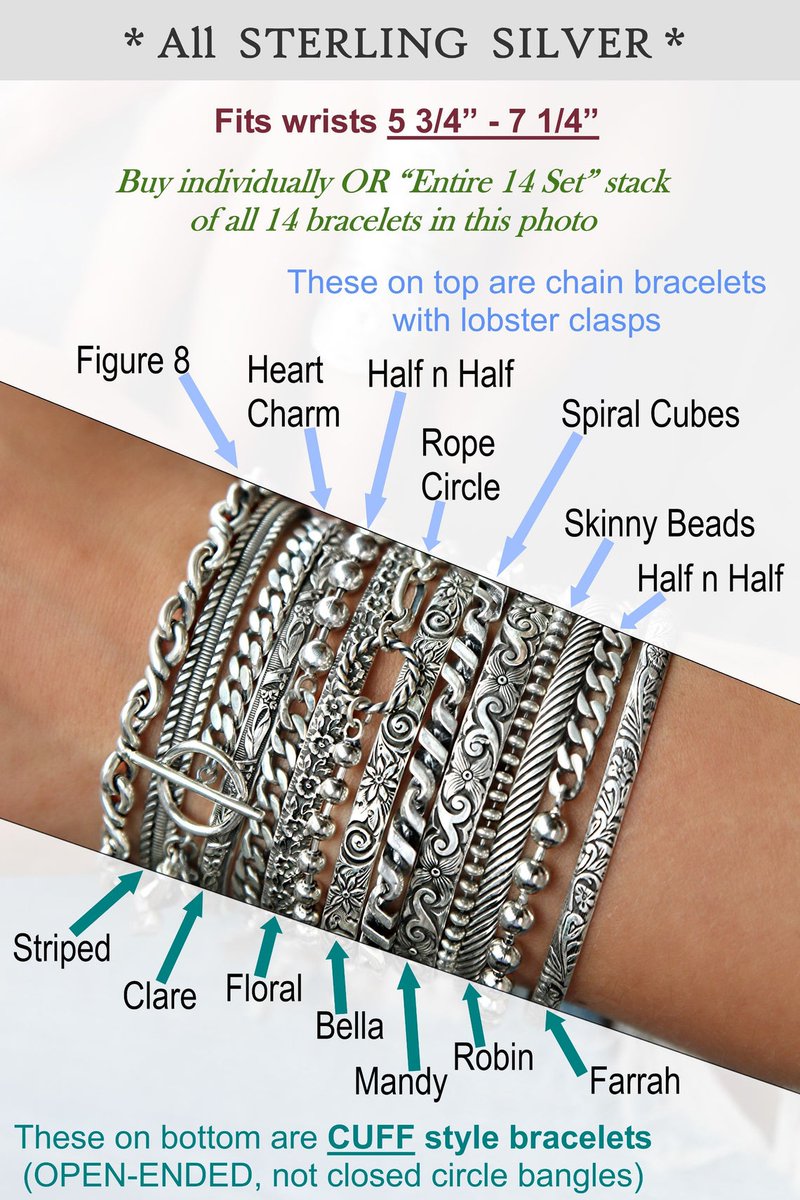 byhappygolicky's tweet photo. Sterling Silver Stacking Bracelets ✨
Choose ONE or collect all 14!
A mix of textures & patterns for that sexy, carefree boho look.
Buy singles or the full set—your wrist, your rules.
🎁 Ready to ship in 1–3 days!
🔗 https://t.co/MYu4qi7eDQ
#BohoJewelry #StackingBracelets https://t.co/e4UpZ6h0jG