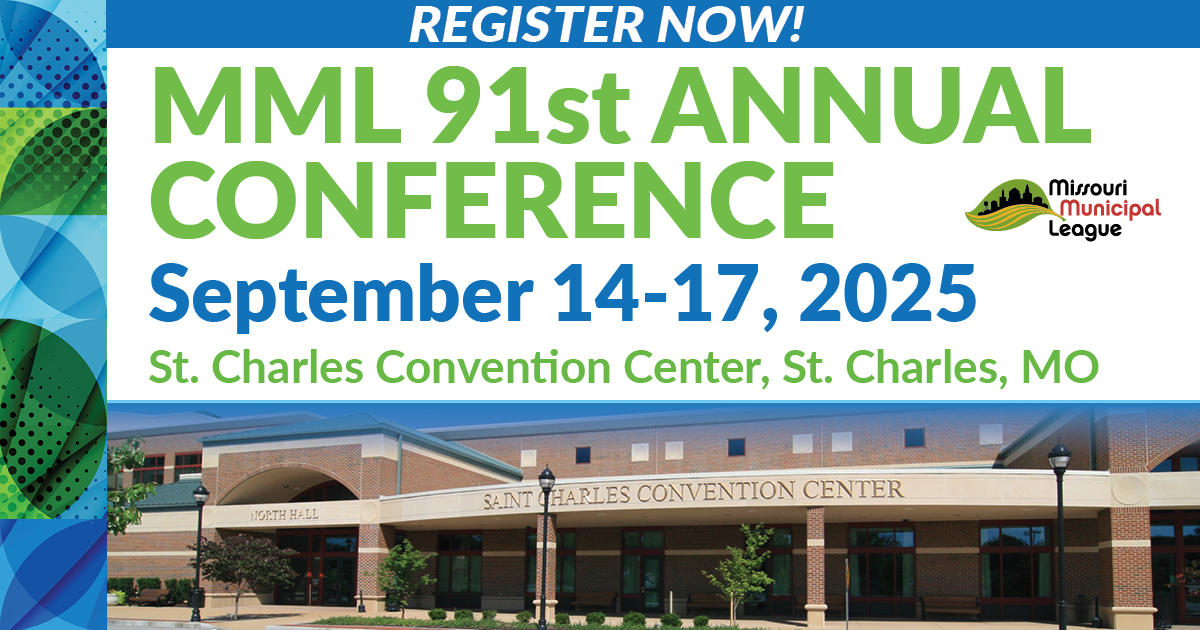 📢 Registration is OPEN for the 91st MML Annual Conference — Sept. 14–17 in St. Charles, MO!
🤝 Connect with 700+ city officials
🛍️ Explore the exhibit hall &amp; grow your network
👉 Sign up: mocities.com/MMLAnnualConfe…

#LocalGov #MoCities #MML2025